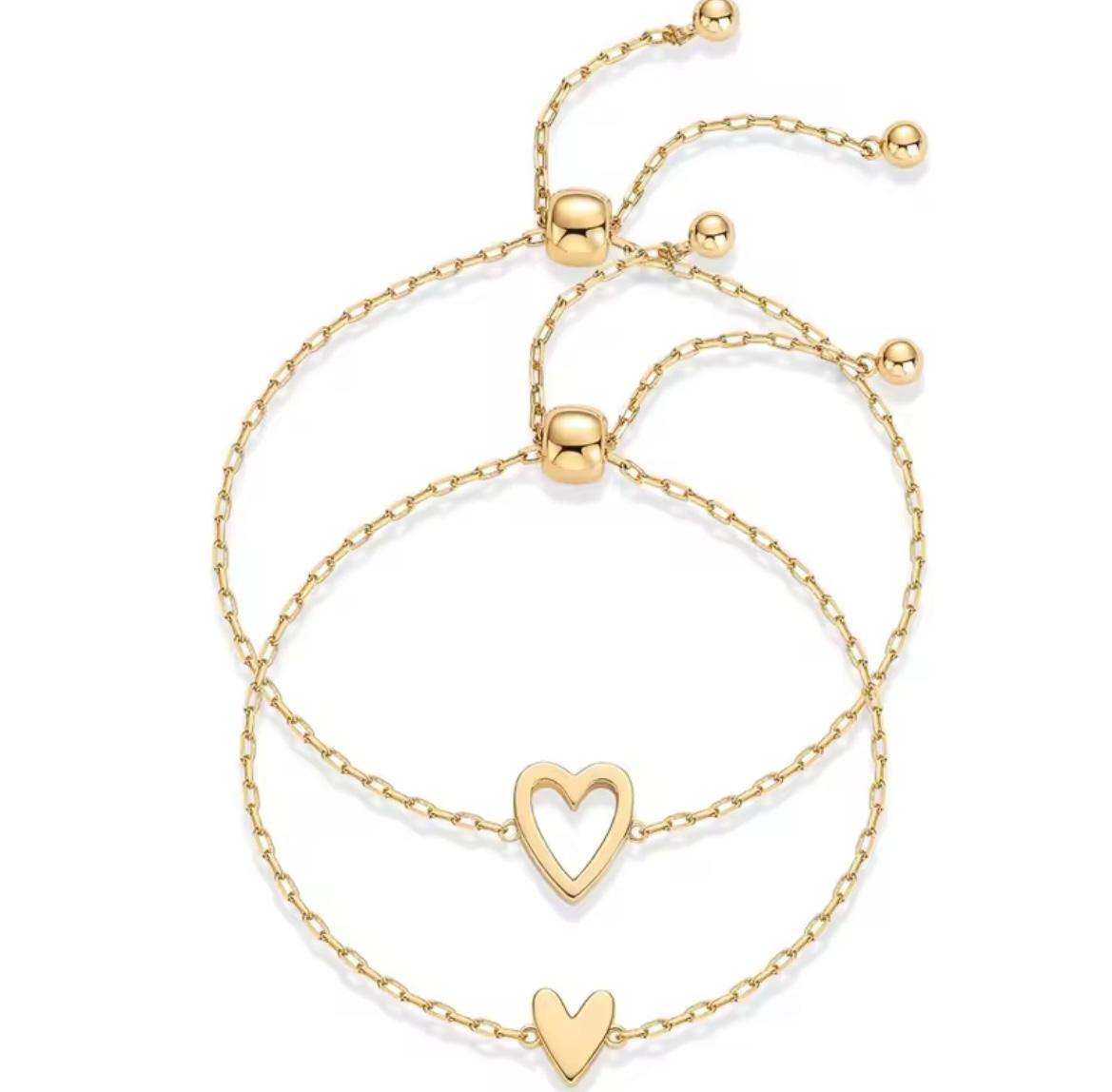 Bracciale con charm a cuore