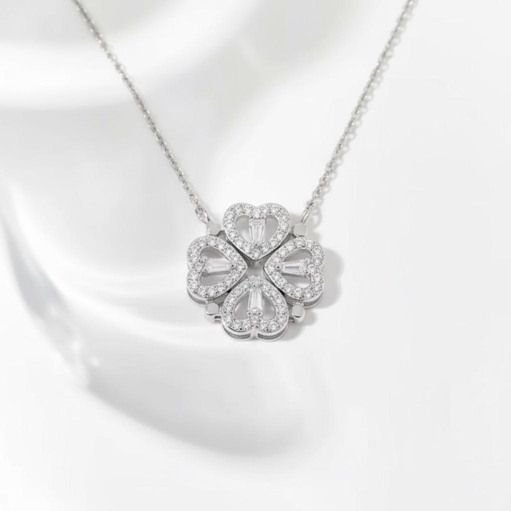 collana cuore fortunato 2 in 1