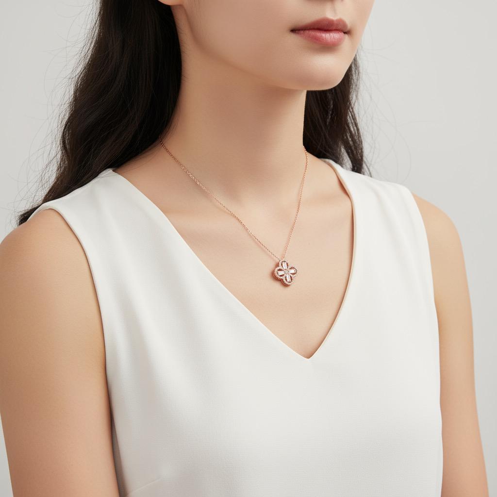 collana cuore fortunato 2 in 1